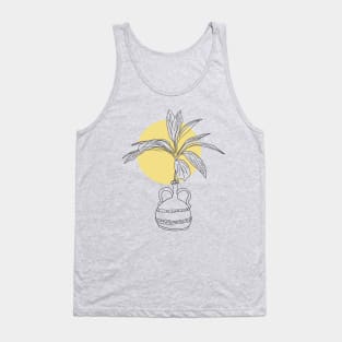 Boho minimal sunny illustration trendy 2020 for planty people Tank Top